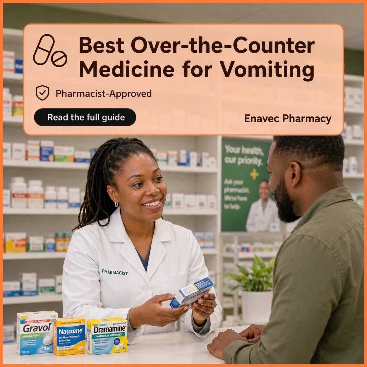 What is the best over-the-counter medicine for vomiting?