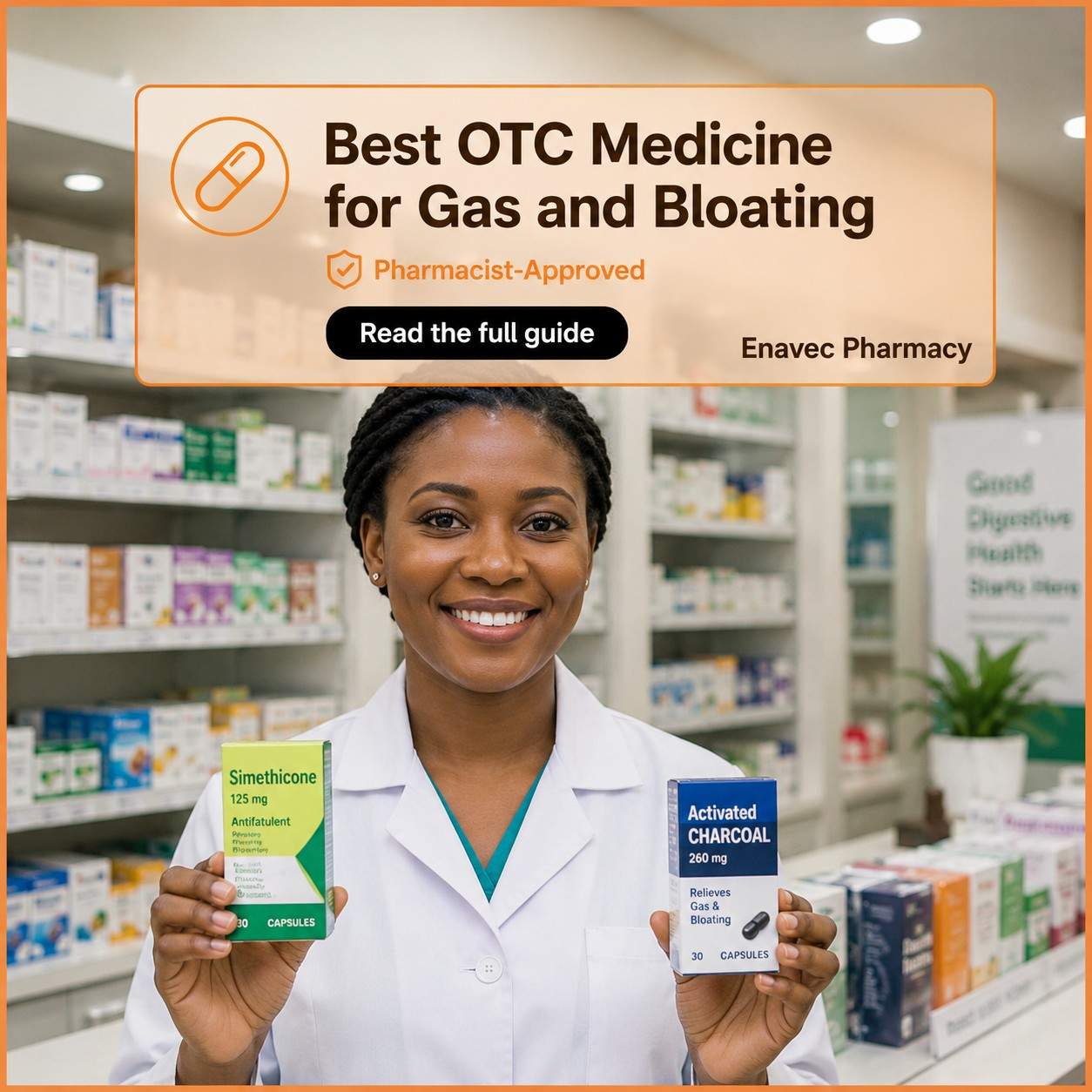 What is the best over-the-counter medicine for gas and bloating?