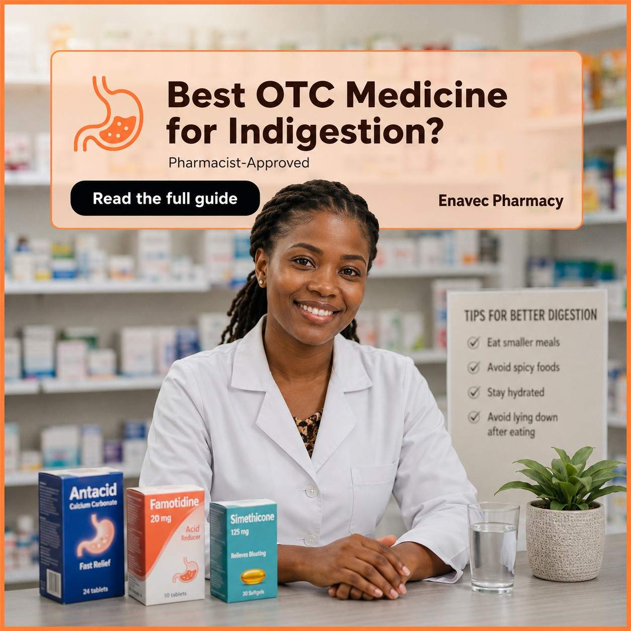 What is the best over-the-counter medicine for indigestion?
